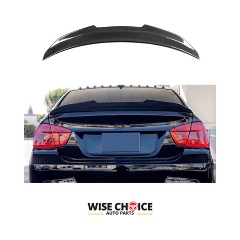 Bmw M3 Sedan Carbon Fiber Trunk Spoiler 2006 2011 E90 Model Wise Choice Auto Parts