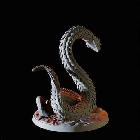 Giant Snake Miniature B for D&D Dungeons and Dragons - Etsy