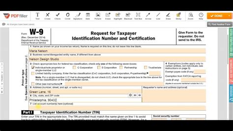 How To Fill W9 Form Youtube