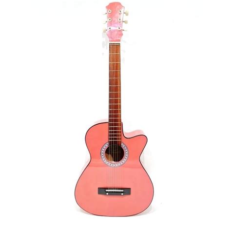 Jual Gitar Akustik Custom Yamaha Warna Pink Murah Jakarta Shopee