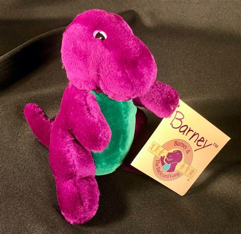 Barney And The Backyard Gang 7" String Mouth Barney Plush Collectable