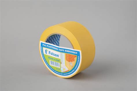 PVC plastering tape,yellow 50mmx33m, Folsen