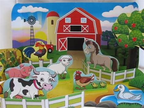 Farm Animal Craft | Papercraft Animal Habitat | Farm Diorama | TPT