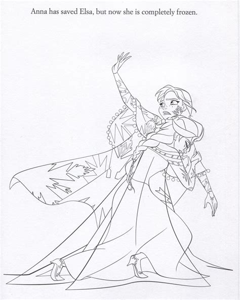 Anna And Elsa From Disney Frozen 2 Hugging Coloring Page Porn Sex Picture