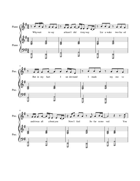 My Way Calvin Harris Sheet Music For Piano Piano Duo