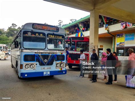 Bus Station At Nuwara Eliya In Sri Lanka Stock Photo Download Image