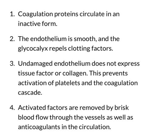 Coagulation Flashcards Quizlet