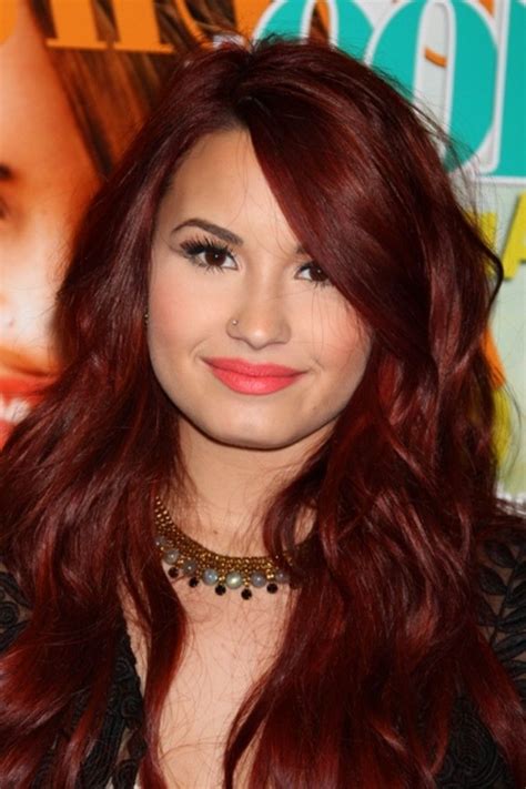 Celebrity Dark Red Hair