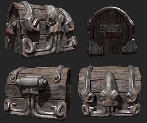 Stylized Chest Game Props