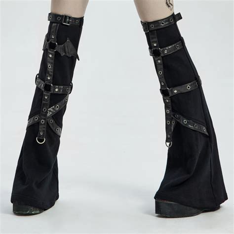 Punk Rave Leg Warmers Boudoir Noir