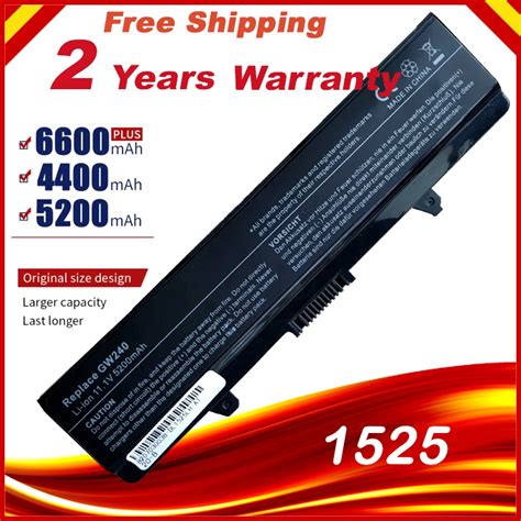 Battery For Dell Gw240 297 M911g Rn873 Ru586 Xr693 For Dell Inspiron 1525 1526 1545 Notebook