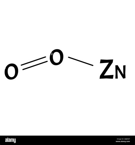 Zinc Oxide Is A Molecular Chemical Formula Zinc Infographics Vector