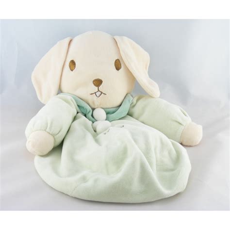 Doudou Range Pyjama Lapin Vert TIM POUCE