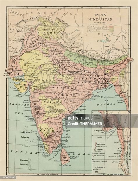 Map Of India And Hindustan High-Res Vector Graphic - Getty Images