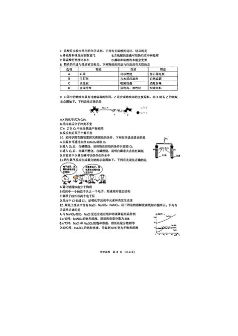 2023年安徽省化学中考真题（pdf版，含答案）21世纪教育网 二一教育