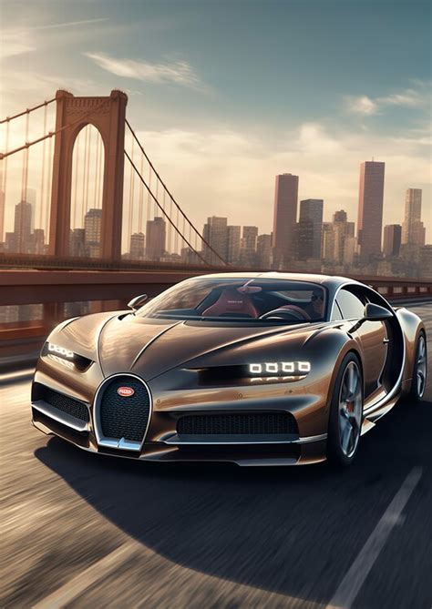 L Minas Decorativas Para Enmarcar Bugatti Chiron New York City Race