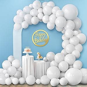 Amazon KatchOn 100 Pcs White Balloons Arch Kit Different Sizes