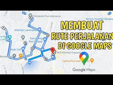 Cara Membuat Rute Perjalanan Di Google Maps Youtube