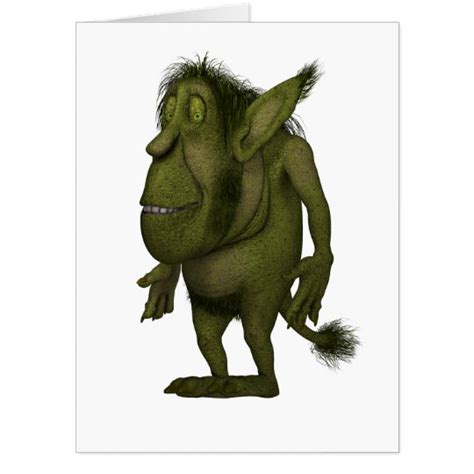 Gigantic Funny Ogre Design Birthday Card For Men