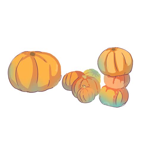 Hand Drawn Pumpkin PNG Transparent Hand Drawn Cartoon Pumpkin Png