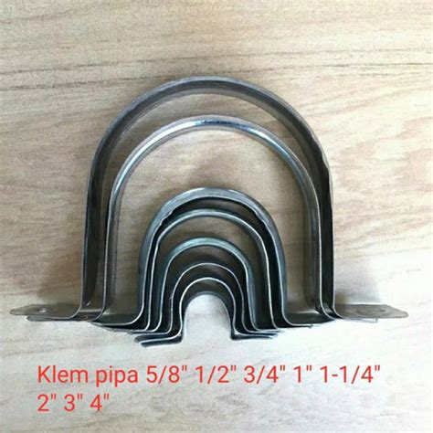 Jual Klem Pipa Besi Galvanis Klem Pipa 1 2inchi 4inch 3 Kab