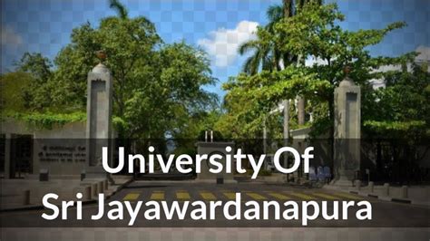 University Of Sri Jayawardanapura Youtube