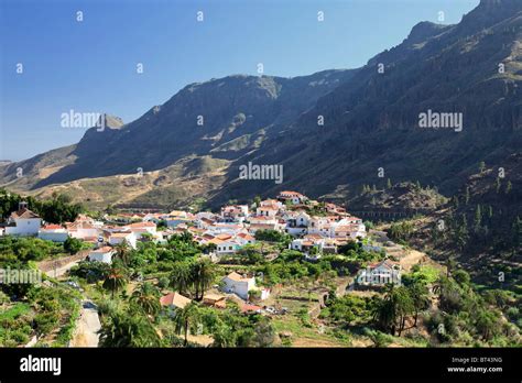 Canary Islands Gran Canaria Fataga Village Stock Photo Alamy