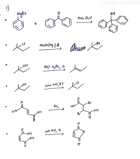 Solved Provide Any Missing Starting Material Reagents And The