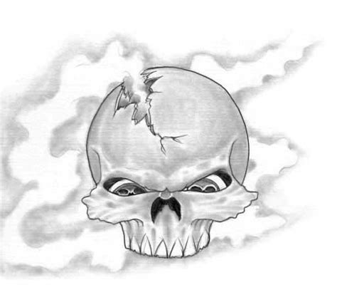 Smoking Skull Tattoo