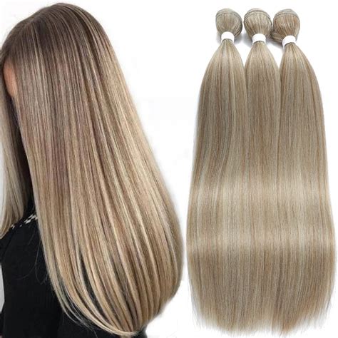 Paquetes De Cabello Lacio De Fibra Premium Extensiones De Cabello Lacio