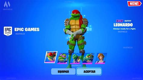 Como CONSEGUIR SKINS De TORTUGAS NINJAS En FORTNITE Leonardo