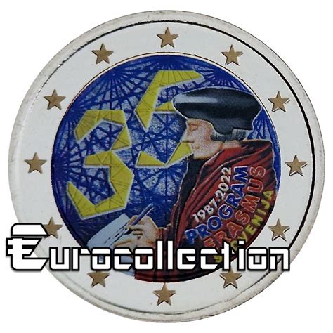 Euro Slovenie Programme Erasmus Couleur Eurocollection Shop