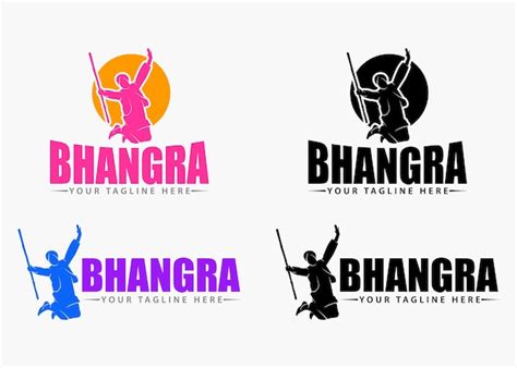 Premium Vector Bhangra Dancer Logo Design Vector