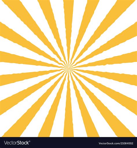 Ray Retro Background Yellow Colored Rays Stylish Vector Image