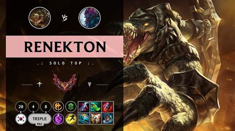 Renekton Top Vs Trundle Kr Grandmaster Patch Youtube