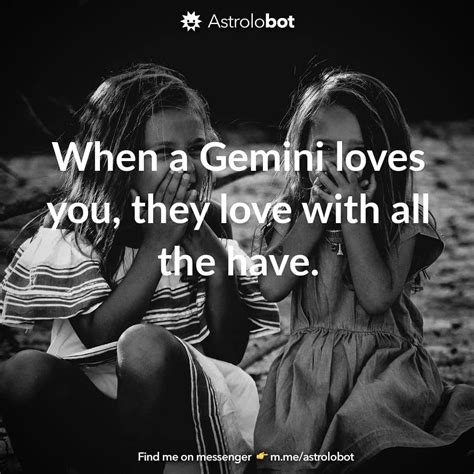 Astrolobot Horoscopes on Instagram: “When a Gemini loves you, they love with all the have ...