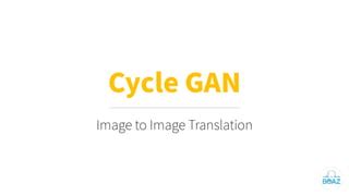 분석 Unpaired image to image translation with CycleGAN PPT