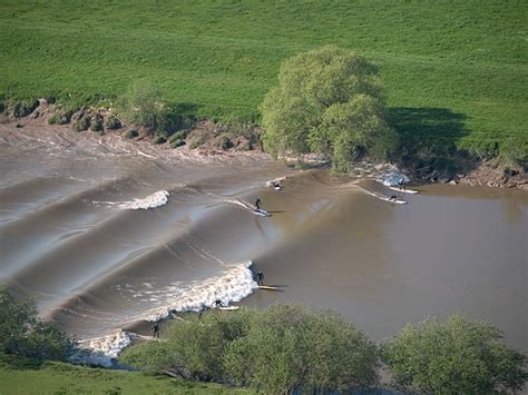 Severn Bore Aerial Waves Mark Humpage Flickr