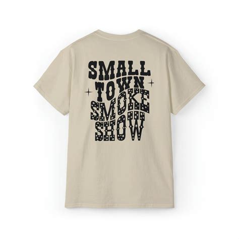 Small Town Oklahoma Smokeshow Tshirt Zach Bryan Tee Etsy