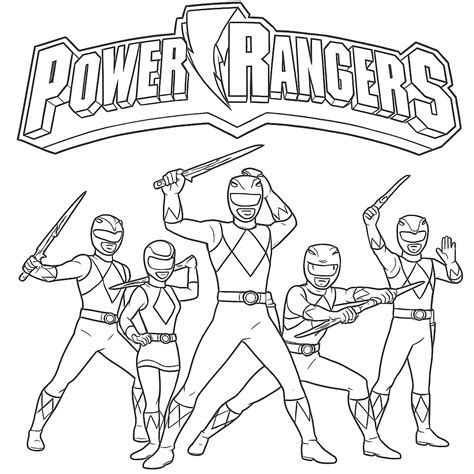 Power Ranger Para Pintar - 14 Desenhos de Power Rangers para colorir e imprimir