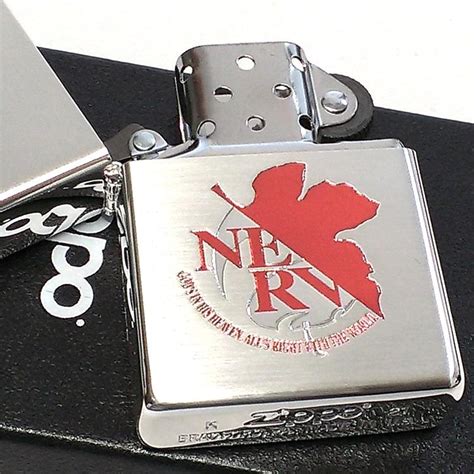 ZIPPO エヴァンゲリオン ネルフマーク ライター リバイバル版 NERV シルバーレッド ジッポ 赤銀 限定 シリアル入り かっこいい