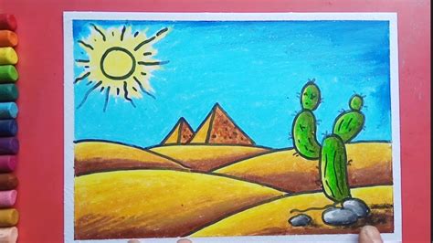 Desert Drawing With Color At Stefan Robinson Blog