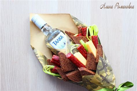 МУЖСКОЙ БУКЕТ ИЗ КОЛБАСЫ И ВОДКИ СВОИМИ РУКАМИ! | Vodka gifts ...