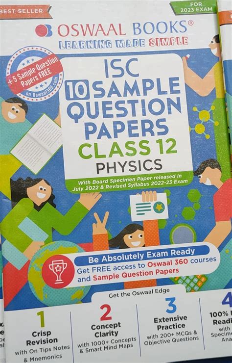 Oswaal Isc Sample Question Papers Class 12 Physics Hardcover For 2023 Board Exam Based On The