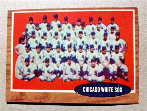 1962 TOPPS CHICAGO White Sox Team Carte 113 Minnie Minoso Exmt EUR