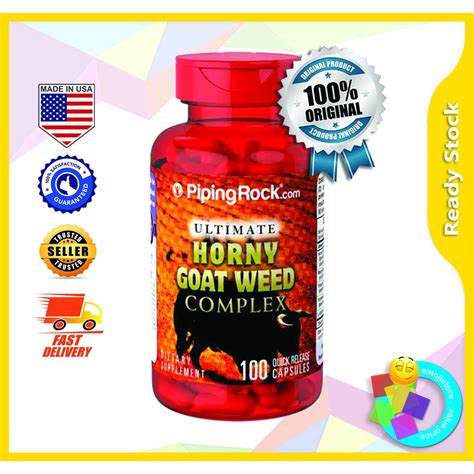 Piping Rock Ultimate Horny Goat Weed Complex 100 Capsules Boost