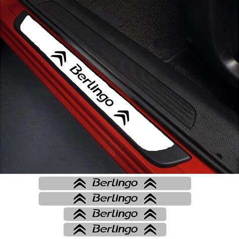 Set 4 Protectii Praguri Auto Autoadezive Berlingo Negru Si Breloc