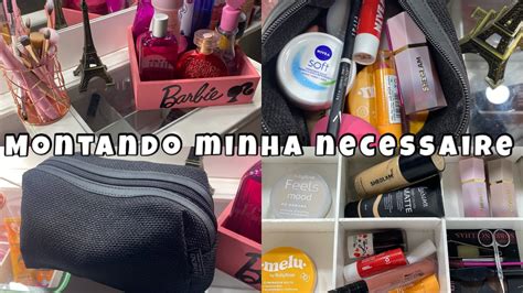 ASMR O QUE EU LEVO NA MINHA NECESSAIRE Escolhendo Makes Na