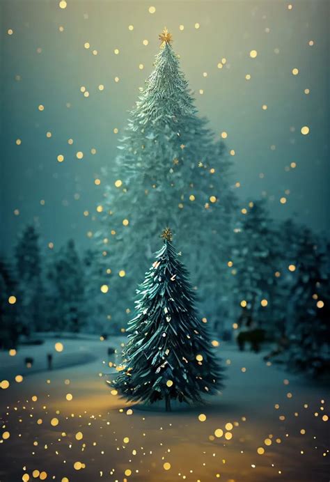 Free Christmas Tree Background Image