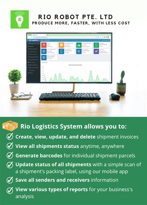 logistics system rio robot pteltd